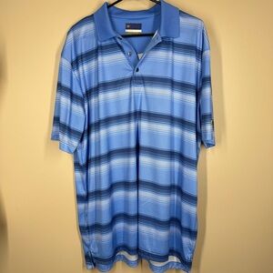 Jack Nicklaus Polo Golf Shirt Blue Gradient Stay Dri Men’s XL